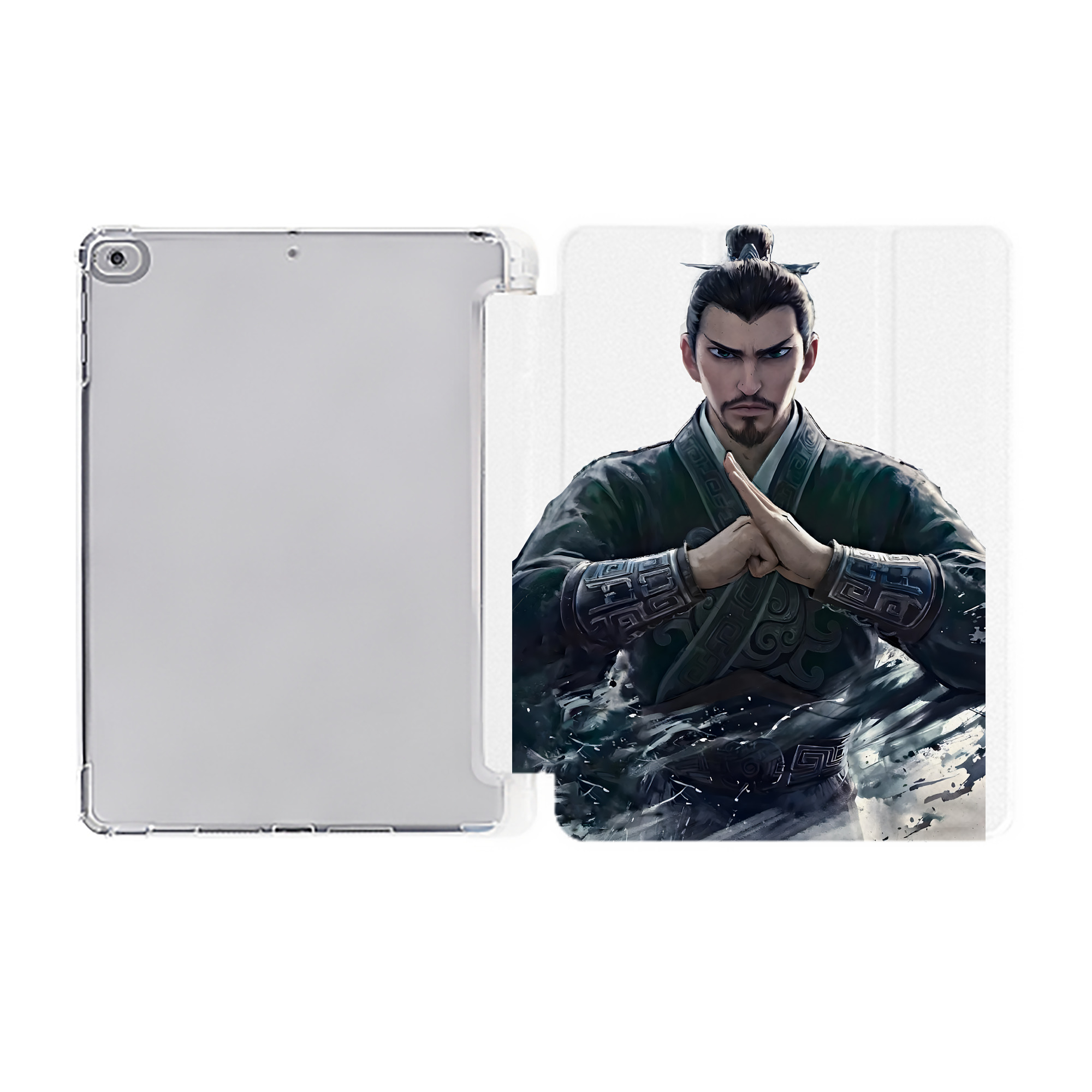 （画像用） Ne Zha 2 ナタ 魔童の大暴れ IPad ケース ペン収納付き 三つ折りスタンド PUレザー×シリコン 対応機種9.5/10.5/10.9インチ